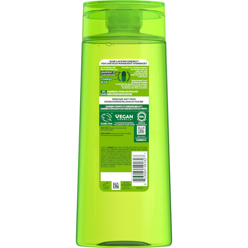 GAR3DPKGFructis Reno 2022CleanFreshShampoo650mlBackV1